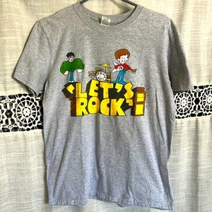 Unisex vintage let’s rock! Medium top.